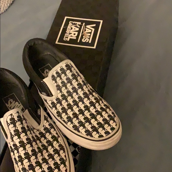 Vans Shoes - Karl Lagerfeld special edition vans slip ons